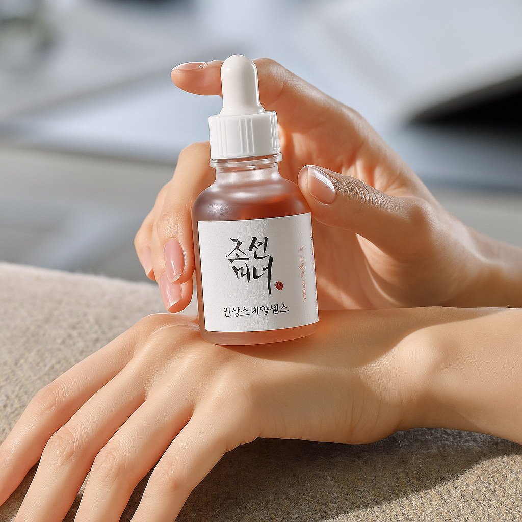 Soin coréen hydratant au ginseng naturel