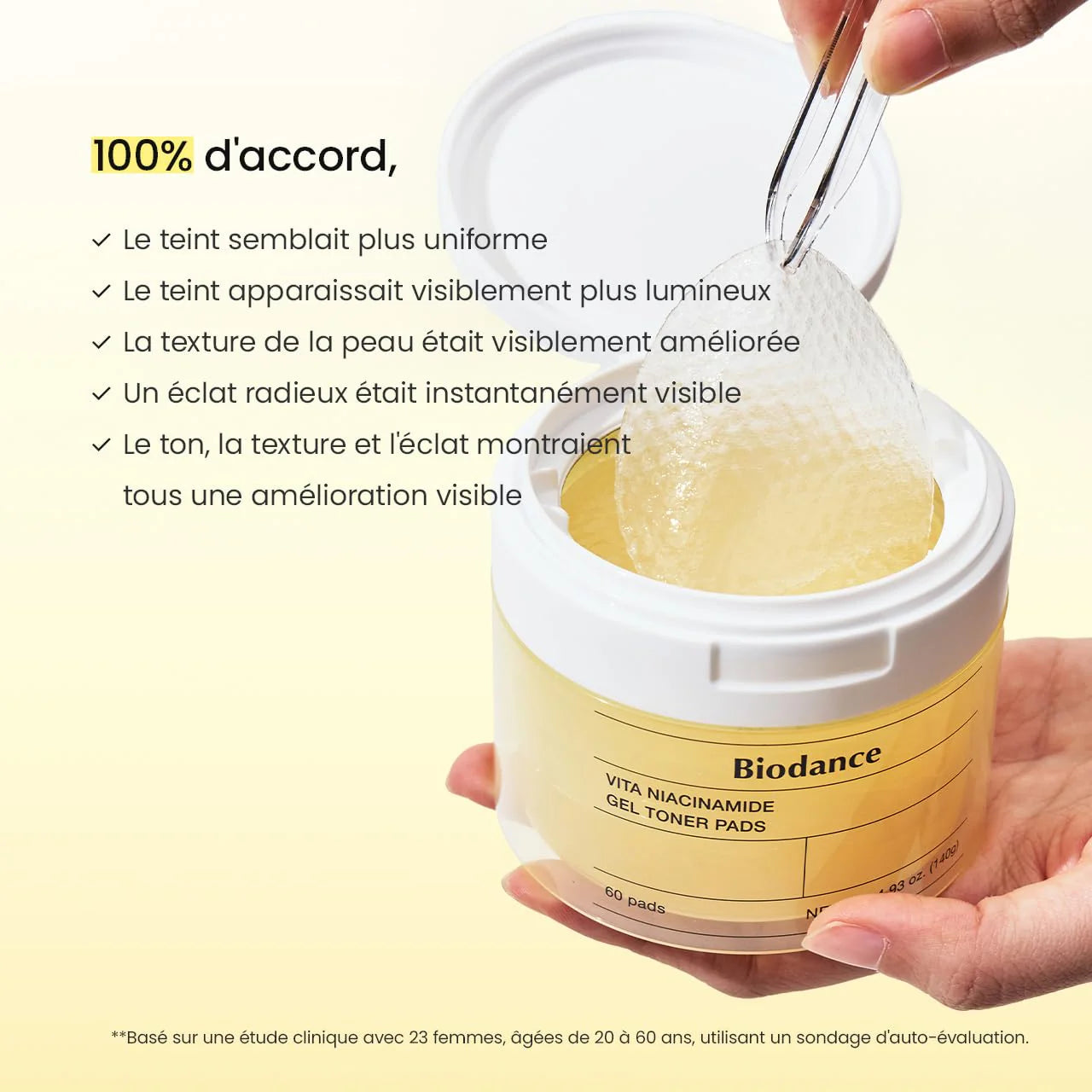 Biodance Vita Niacinamide Gel Toner Pads